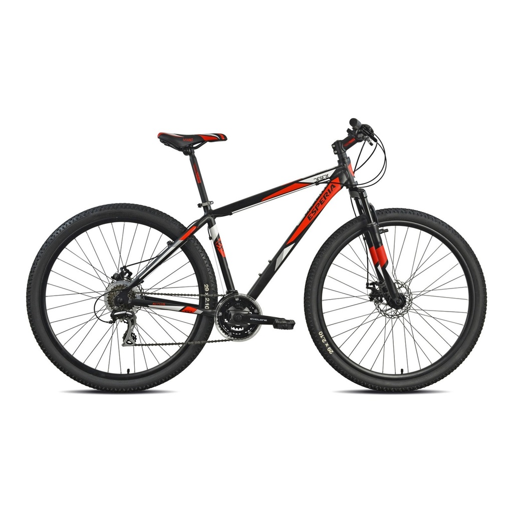Esperia  257000 MTB 29" Alluminio 24 Velocità Nero Rosso Freno a Disco