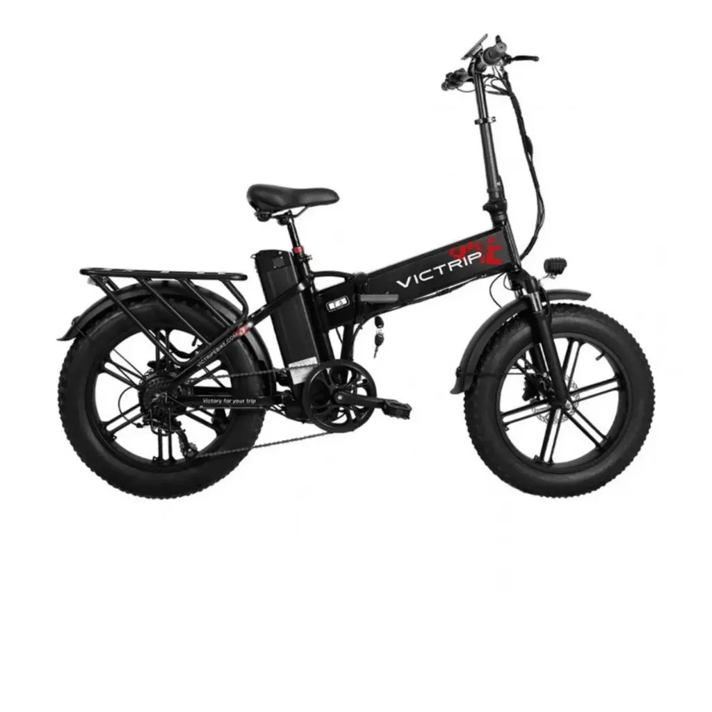 [TRH-PZ-000177] VICTRIP T5 + E-Bike Elettrica Pieghevole 20" Fat Bike 250W 48V 40Ah Doppia Batteria
