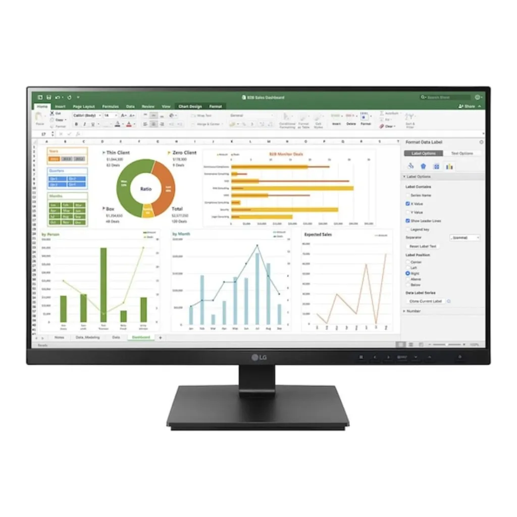 LG 24BQ55WY-B Monitor 24" WUXGA IPS 1920x1200 USB 3.0 Pivot Speaker