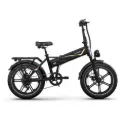 OVIVO V2 2.0 BLACK - Fat Bike elettrica pieghevole, motore Bafang 250W, batteria 48V 18Ah e autonomia fino a 120 km.