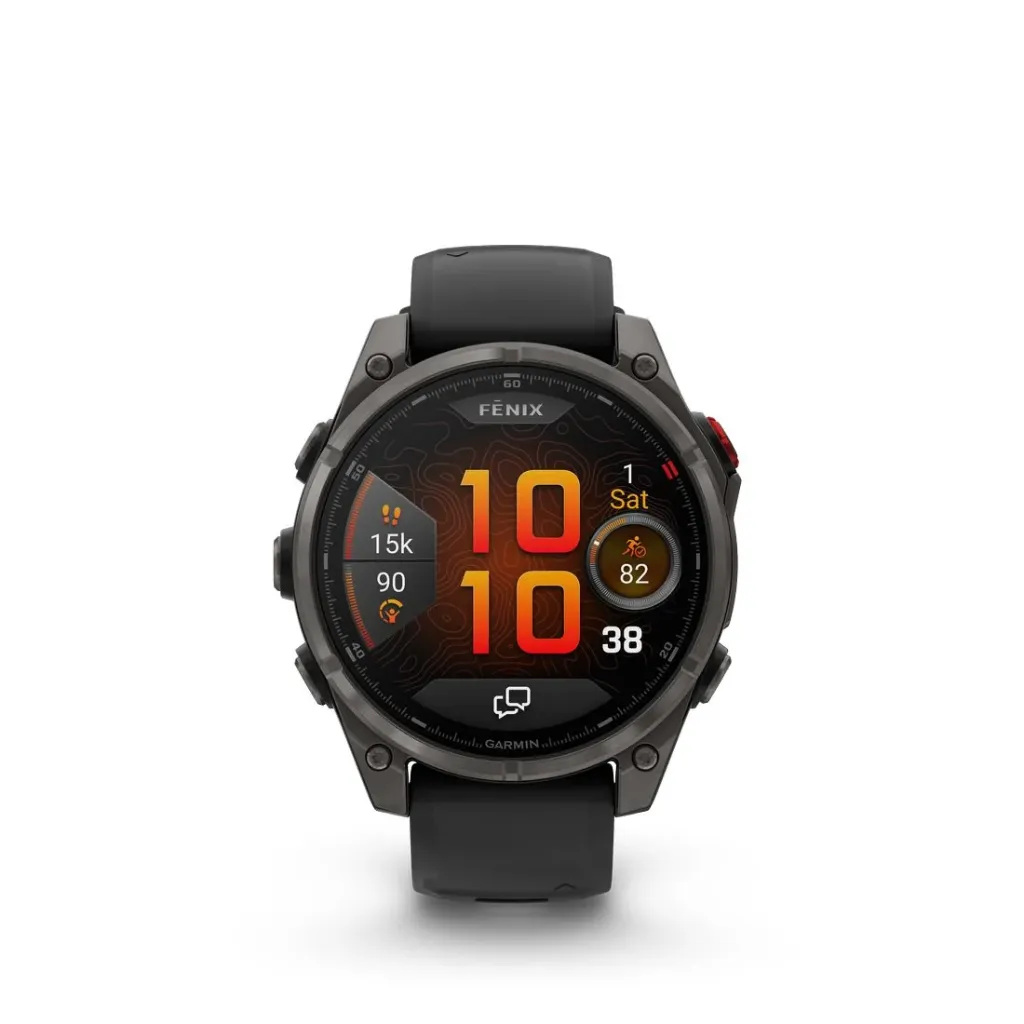 Garmin fēnix 8 Pro Sapphire Carbon Gray – 47 mm Smartwatch GPS multisport premium con display AMOLED, vetro zaffiro, GPS multibanda e tecnologia inReach.