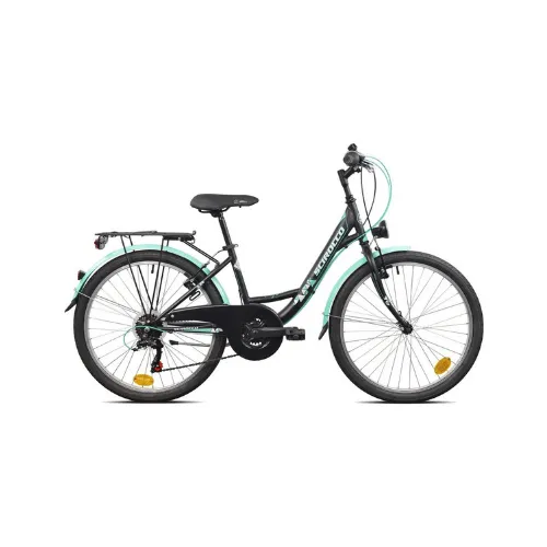 Legnano Scirocco City Star City Bike Donna 24" Acciaio 21V Shimano TZ500 Nero