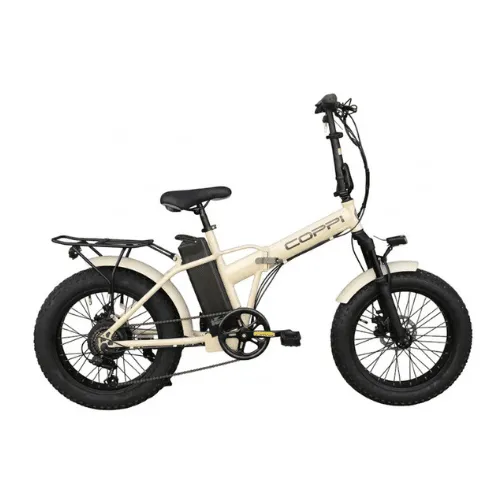 Coppi Vesuvio Fat 20" – Panna Fat Bike elettrica pieghevole con motore Trotter 250W, batteria 48V e cambio Shimano a 6 velocità. - CVSVUT41343DS.NX